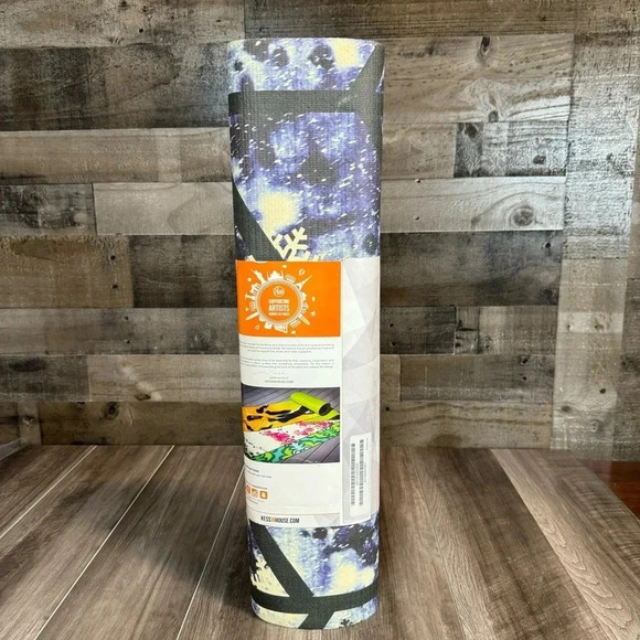 KESS InHouse CHEVRON WONDERLAND II Ebi Emporium Exercise Yoga Mat 72"x 24" • NWT - Picture 4 of 5